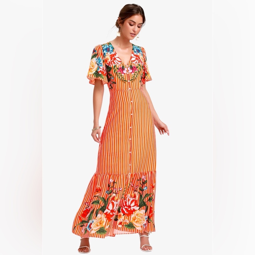 LULUS Roam the Riviera Maxi Dress NWT Size XS - Picture 15 of 15